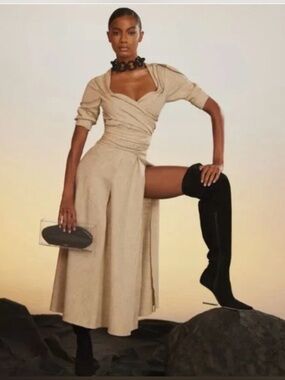 Cult Gaia Agnes Dress in Ecru